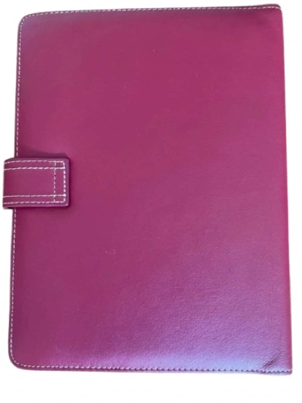 Franklin Covey Red Leather Padfolio Portfolio Organizer